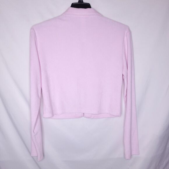 Fabletics Terry Top XXL Pink Cut Out Lavender Lustre Long Sleeve - Picture 5 of 11